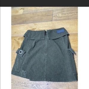 Car mar Asymmetric fold over skirt